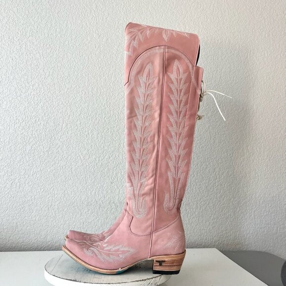 Pink Over the Knee Boots - Picture 4 of 11